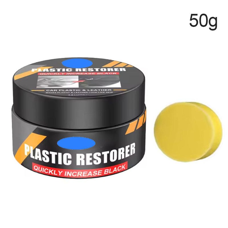 Car interior leather and panel restoration compound, car polish